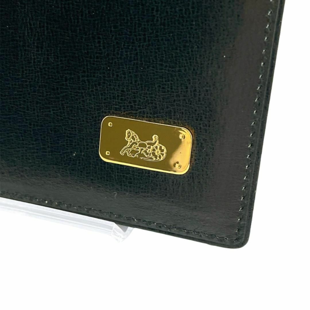 CELINE - CELINE セリーヌ 長財布 馬車金具 札入れ ブラック系 CELINE - CELINE セリーヌ 長財布 馬車金具 札入れ ブラック系