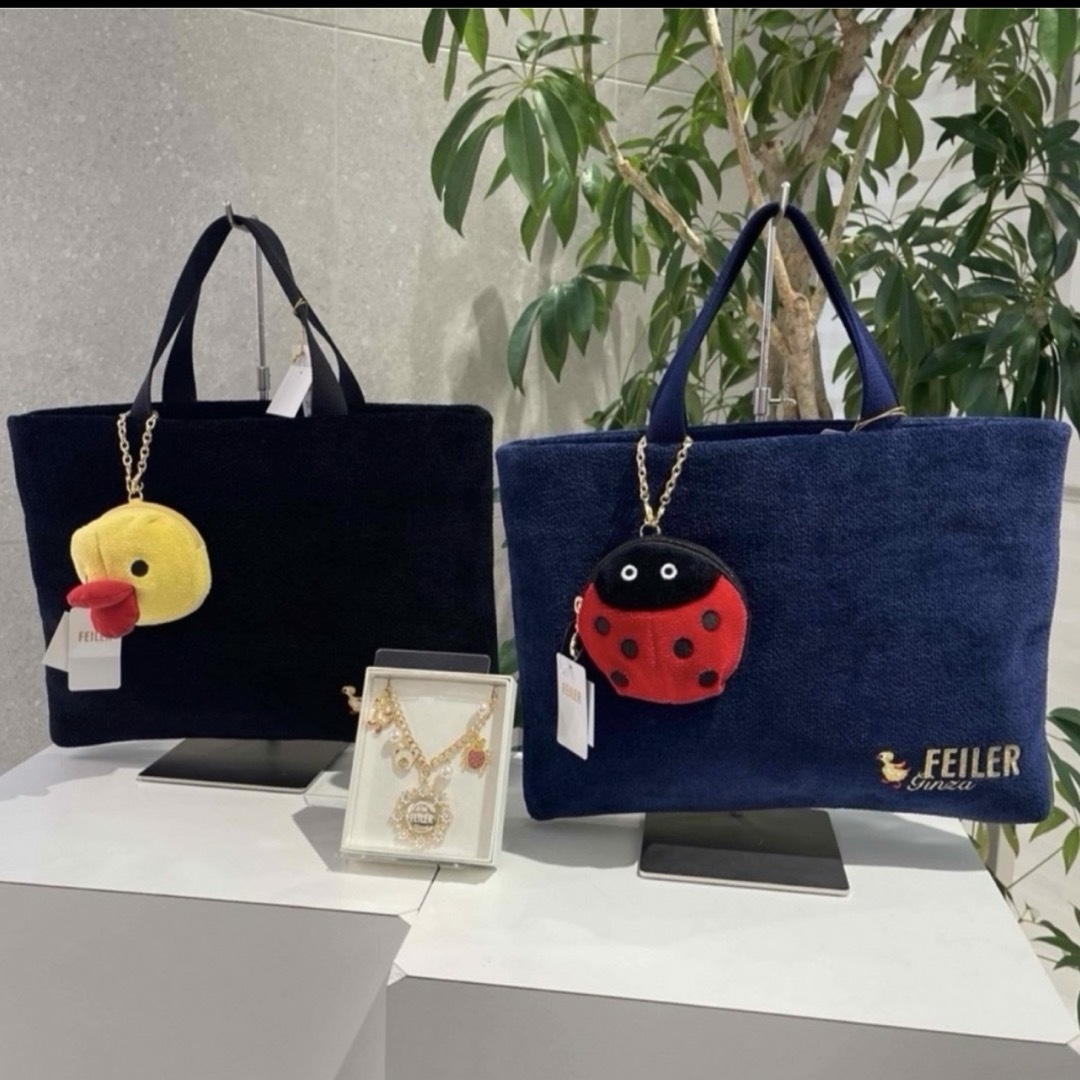FEILER - 新品 FEILER アヒルチャームポーチ /銀座店10周年記念 FEILER - 新品 FEILER アヒルチャームポーチ /銀座店10周年記念