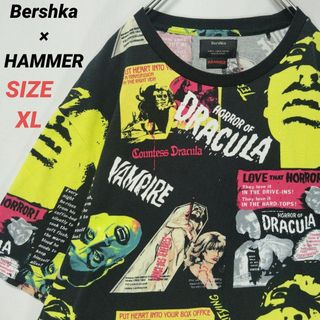 ベルシュカ(Bershka)のBershka×HAMMER　ベルシュカ　Tシャツ　ヴァンパイア柄　メンズ　XL(Tシャツ/カットソー(半袖/袖なし))