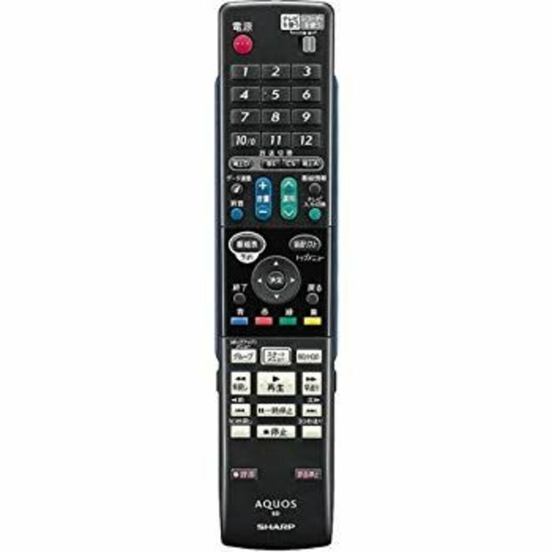 シャープ ブルーレイディスクレコーダー用純正リモコン 0046380212 GA778PA w17b8b5 スマホ/家電/カメラのテレビ/映像機器(その他)の商品写真