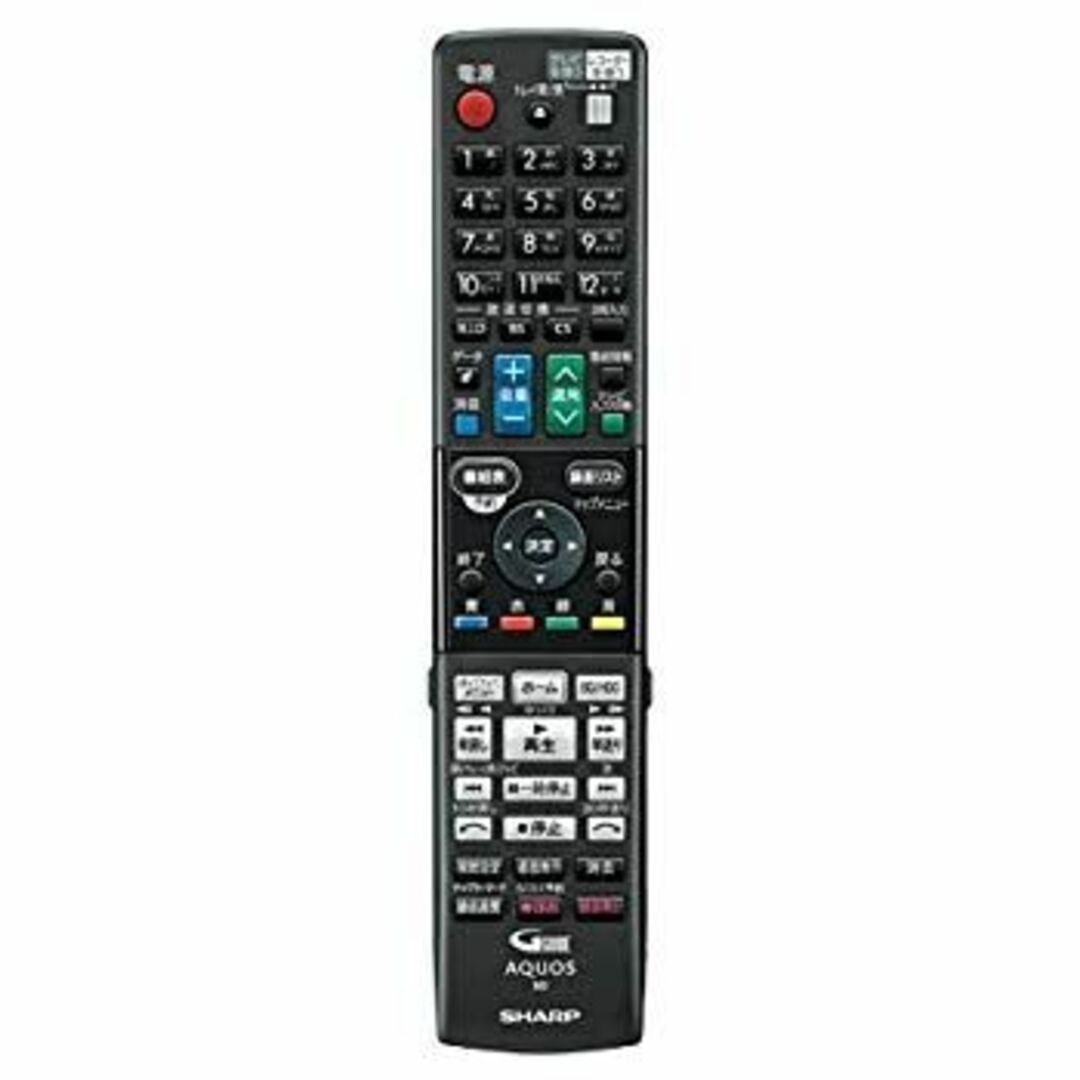 シャープ ブルーレイディスクレコーダー用純正リモコン 0046380255 GB066PA w17b8b5 スマホ/家電/カメラのテレビ/映像機器(その他)の商品写真