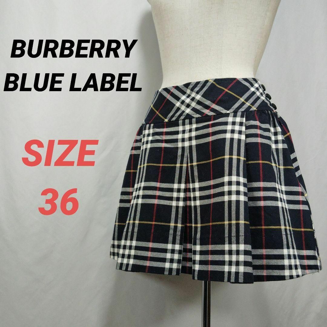 BURBERRY BLUE LABEL - バーバリーブルーレーベル プリーツミニ BURBERRY BLUE LABEL - バーバリーブルーレーベル プリーツミニ