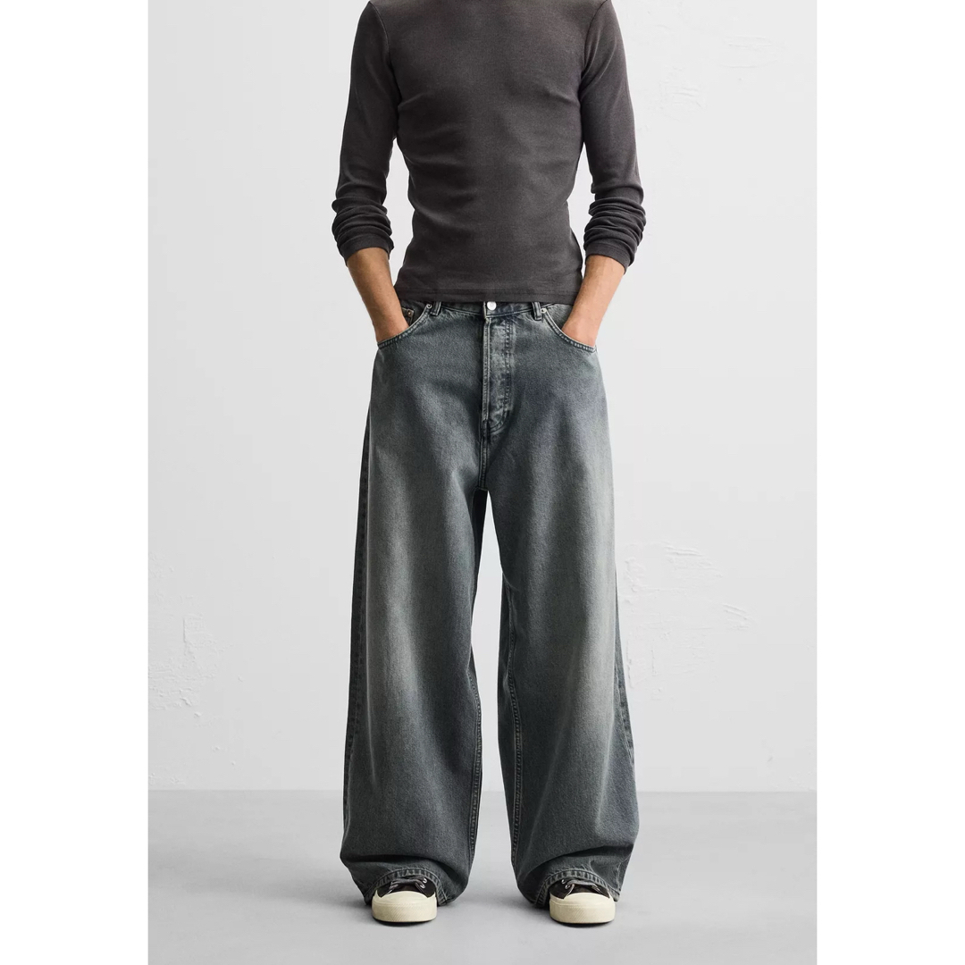 ZARA - ZARA スーパーバギーフィットジーンズ EU38新品タグ付き ZARA - ZARA スーパーバギーフィットジーンズ EU38新品タグ付き