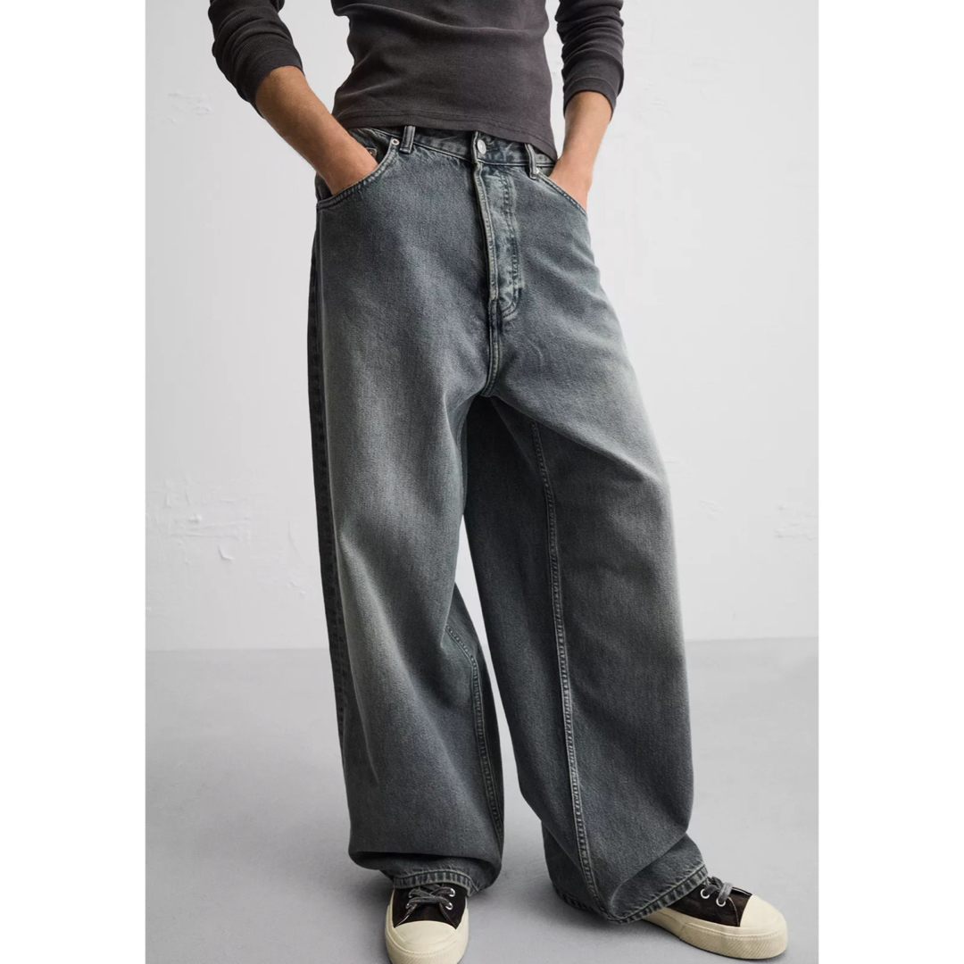 ZARA - ZARA スーパーバギーフィットジーンズ EU38新品タグ付き ZARA - ZARA スーパーバギーフィットジーンズ EU38新品タグ付き