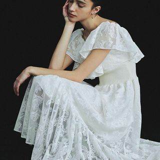 eimy istoire - eimy デコレーションフリルオフショルニット eimy istoire - eimy デコレーションフリルオフショルニット
