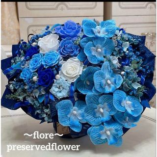 パーティを彩るご馳走や ✨母の日✨特大✨ミックスバラプリザ&胡蝶蘭(アーティシャル 花束・アレンジメント