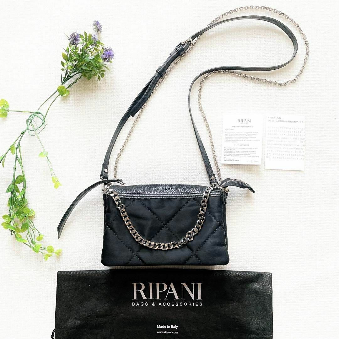 RIPANI - 【極美品】リパーニ　キルティングチェーンショルダーバッグ　レザー　2way