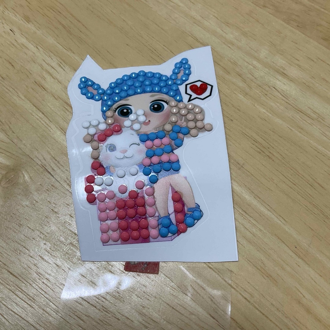 デコシール ガール 6 ハンドメイドの文具/ステーショナリー(しおり/ステッカー)の商品写真