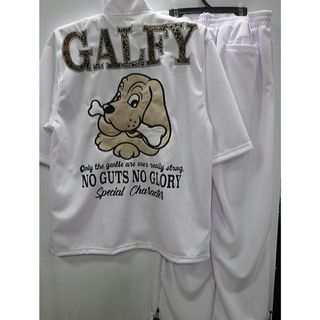 GALFY - 90年代 GALFY ナイロンジャケット刺繍 ジップアップの GALFY - 90年代 GALFY ナイロンジャケット刺繍 ジップアップの