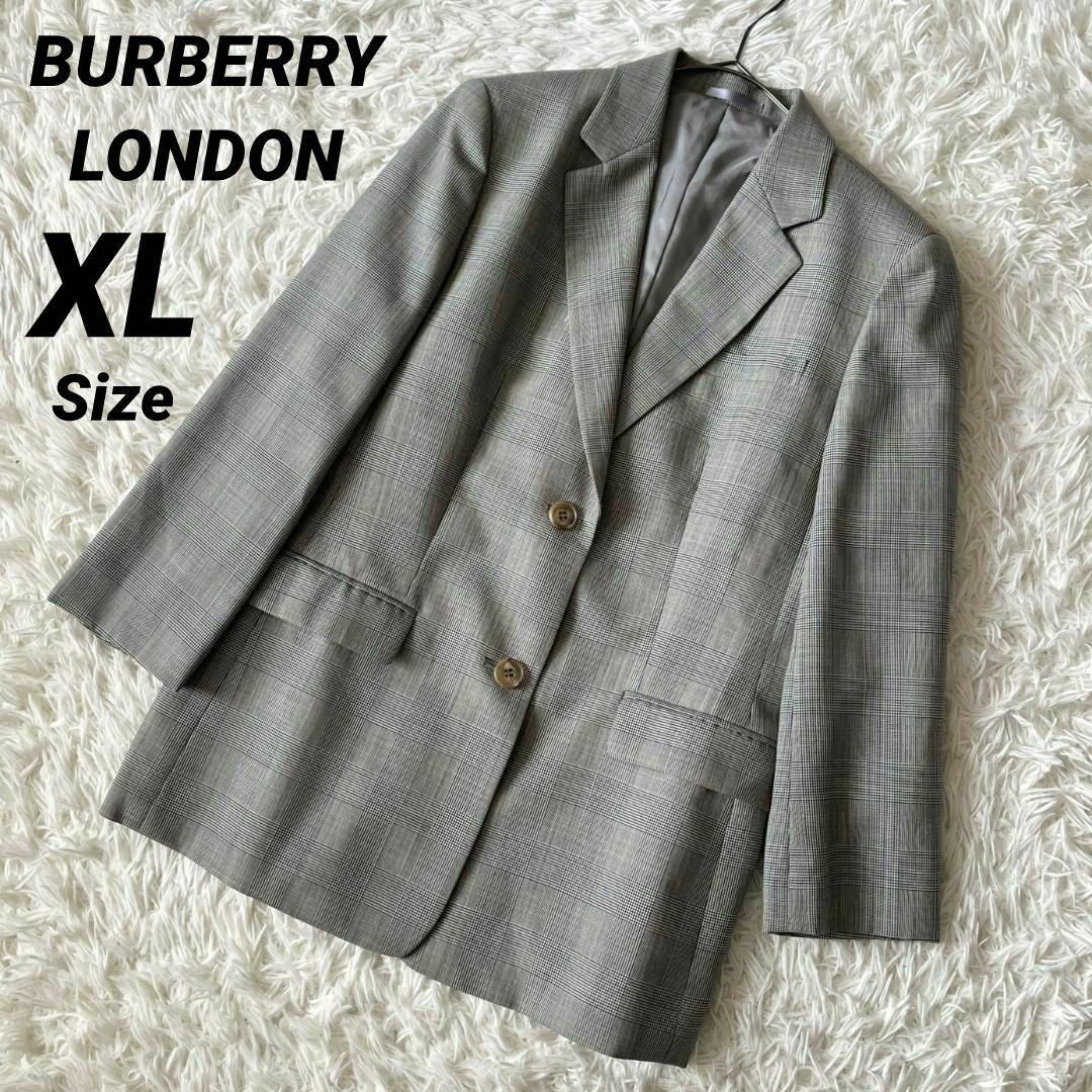 BURBERRY - ㊲美品☆XL☆バーバリーロンドン グレーチェック柄 BURBERRY - ㊲美品☆XL☆バーバリーロンドン グレーチェック柄