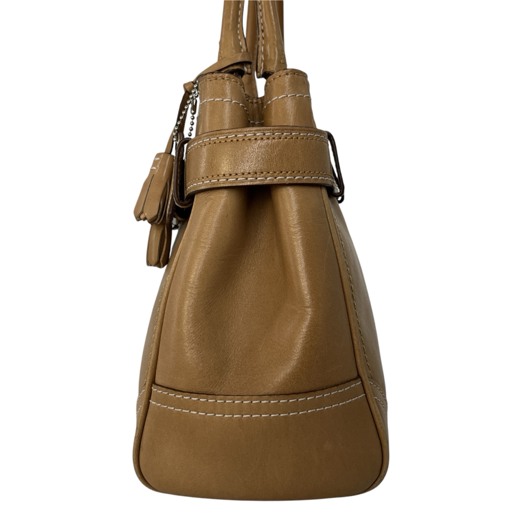COACH - コーチ ハンドバッグ 肩掛け可 ミニトート タッセル COACH - コーチ ハンドバッグ 肩掛け可 ミニトート タッセル