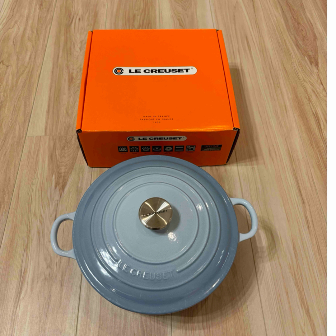 LE CREUSET - 【値下げ】ルクルーゼ ココットロンド 鍋 24cm LE CREUSET - 【値下げ】ルクルーゼ ココットロンド 鍋 24cm