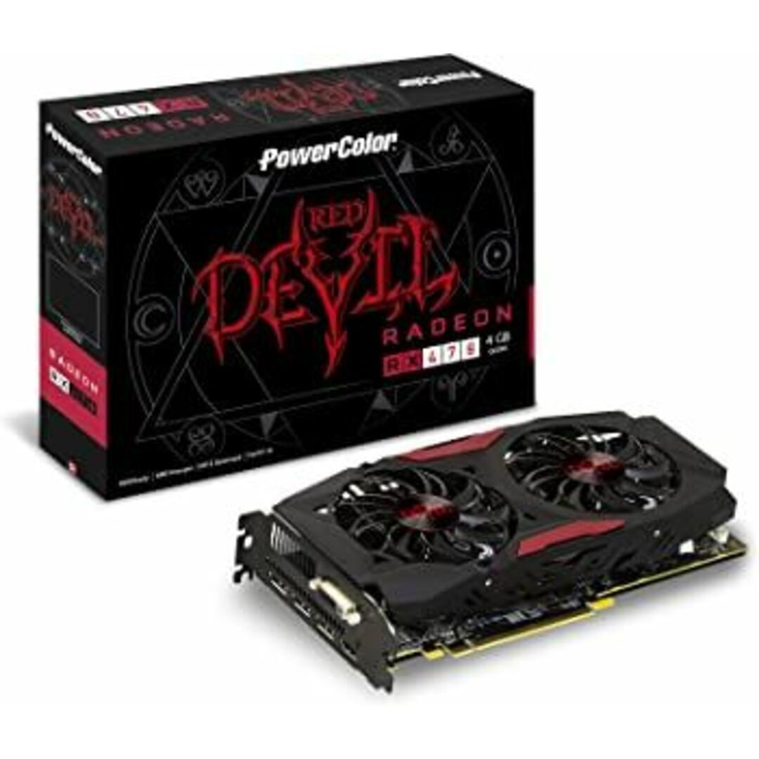 PowerColor ビデオカード AMD RADEON RX470搭載 AXRX 470 4GBD5-3DH/OC スマホ/家電/カメラのPC/タブレット(PCパーツ)の商品写真