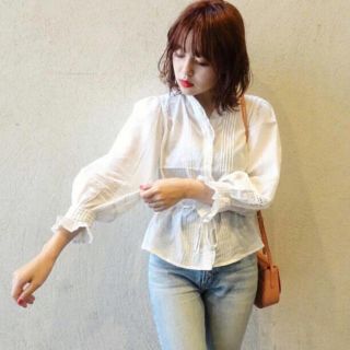 スライ(SLY)のSLY LACE スキッパー REFINED BLOUSE(シャツ/ブラウス(長袖/七分))