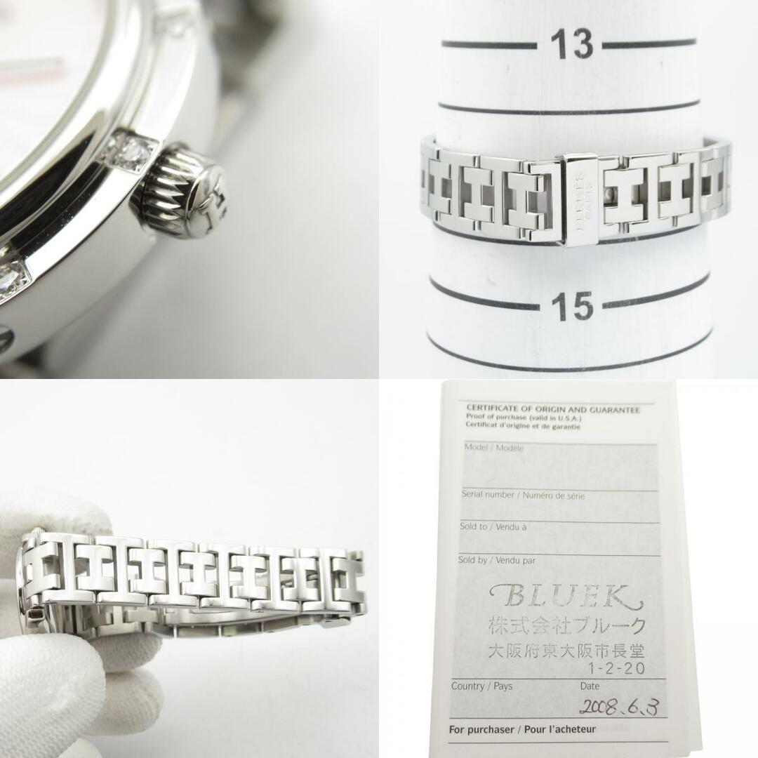 HERMES - エルメス クリッパーナクレ 12Pダイヤ 腕時計 CL4.230 HERMES - エルメス クリッパーナクレ 12Pダイヤ 腕時計 CL4.230