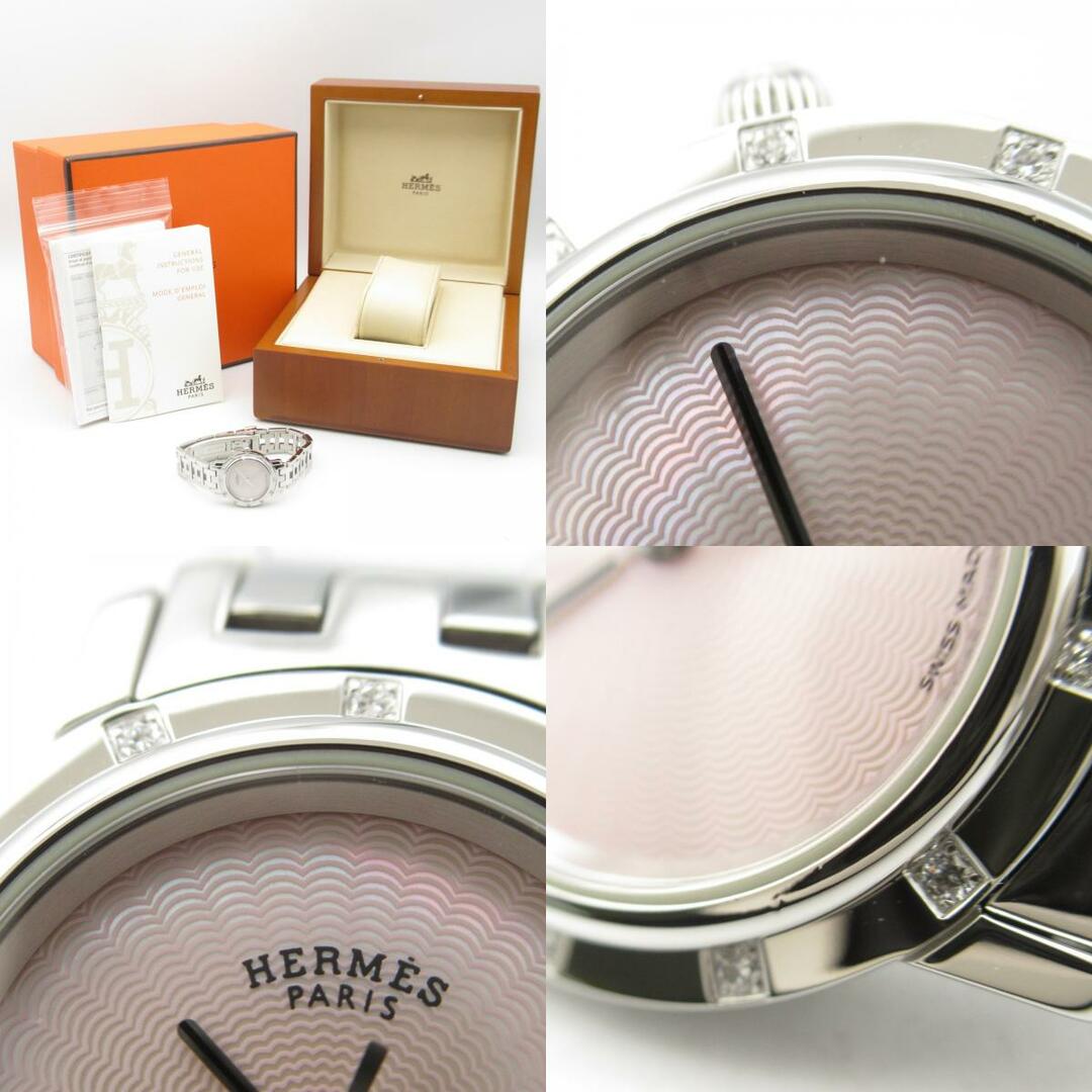HERMES - エルメス クリッパーナクレ 12Pダイヤ 腕時計 CL4.230 HERMES - エルメス クリッパーナクレ 12Pダイヤ 腕時計 CL4.230