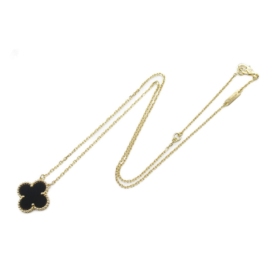 Van Cleef & Arpels(ヴァンクリーフアンドアーペル)のヴァンクリーフ＆アーペル ヴィンテージアルハンブラ ネックレス オニキス ネックレス レディースのアクセサリー(ネックレス)の商品写真