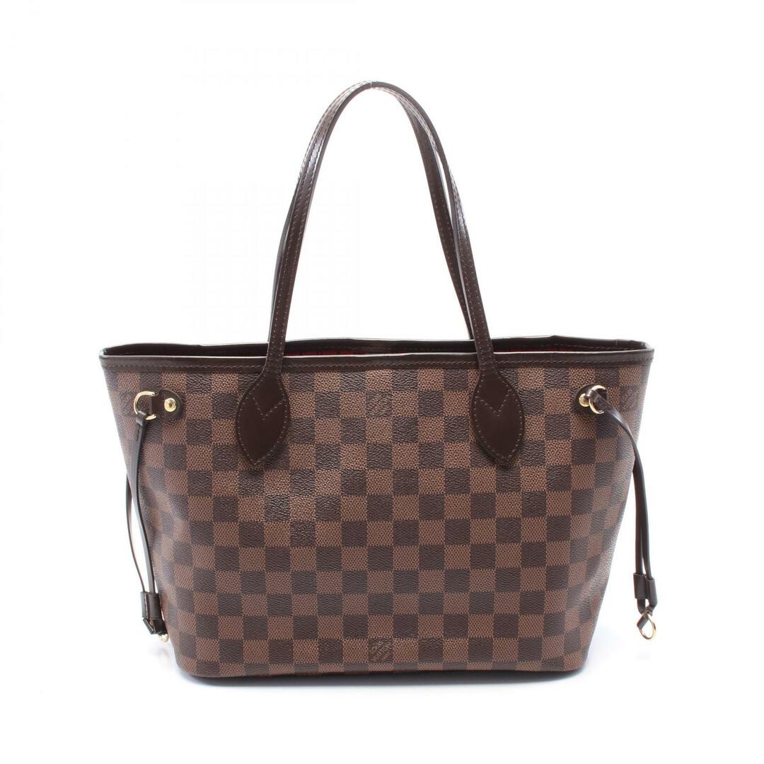 LOUIS VUITTON - ルイ・ヴィトン LOUIS VUITTON ネヴァーフルPM トートバッグ バッグ PVCコーティングキャンバス レザー ダミエ エベヌ レディース ブラウン系 N41359 【中古】