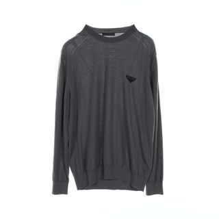 PRADA - PRADA プラダ ニット・セーター 52(XXL位) 緑x白x黒(総 PRADA - PRADA プラダ ニット・セーター 52(XXL位) 緑x白x黒(総