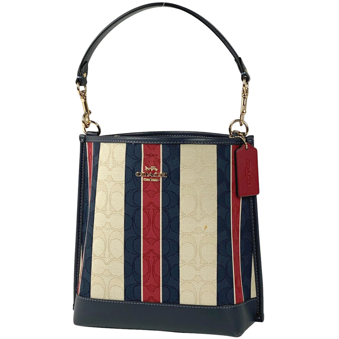 COACH - コーチ シグネチャー ハンドバッグ レディース 【中古 COACH - コーチ シグネチャー ハンドバッグ レディース 【中古