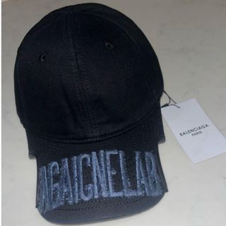 BALENCIAGA - バレンシアガ BBロゴ刺繍ベースボールキャップ BALENCIAGA - バレンシアガ BBロゴ刺繍ベースボールキャップ