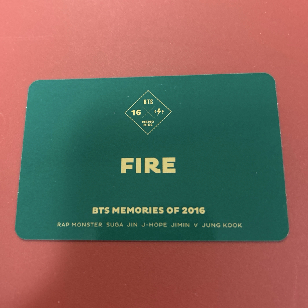 防弾少年団(BTS) - BTS トレカ ミニフォト Memories 2016 FIRE 防弾少年団(BTS) - BTS トレカ ミニフォト Memories 2016 FIRE