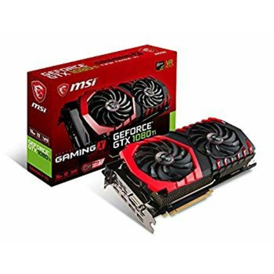 MSI GeForce GTX 1080 Ti GAMING X 11G グラフィックスボード VD6302 dwos6rj スマホ/家電/カメラのPC/タブレット(PCパーツ)の商品写真