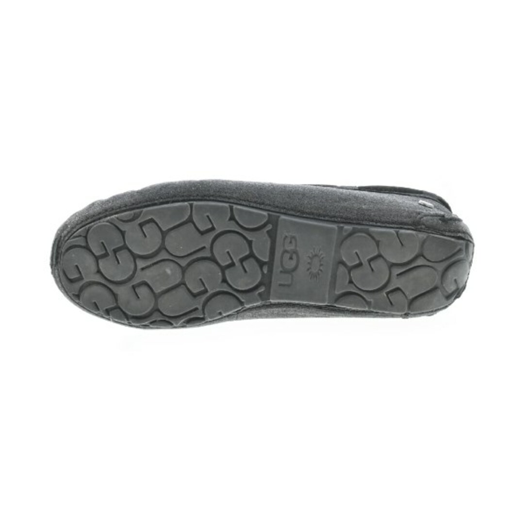 UGG - UGG アグ モカシン/デッキシューズ 23cm 黒 【古着 UGG - UGG アグ モカシン/デッキシューズ 23cm 黒 【古着