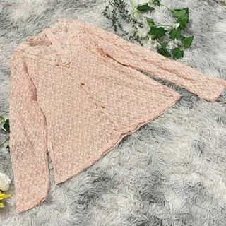 【】花柄刺繍　レース　ブラウス(シャツ/ブラウス(長袖/七分))