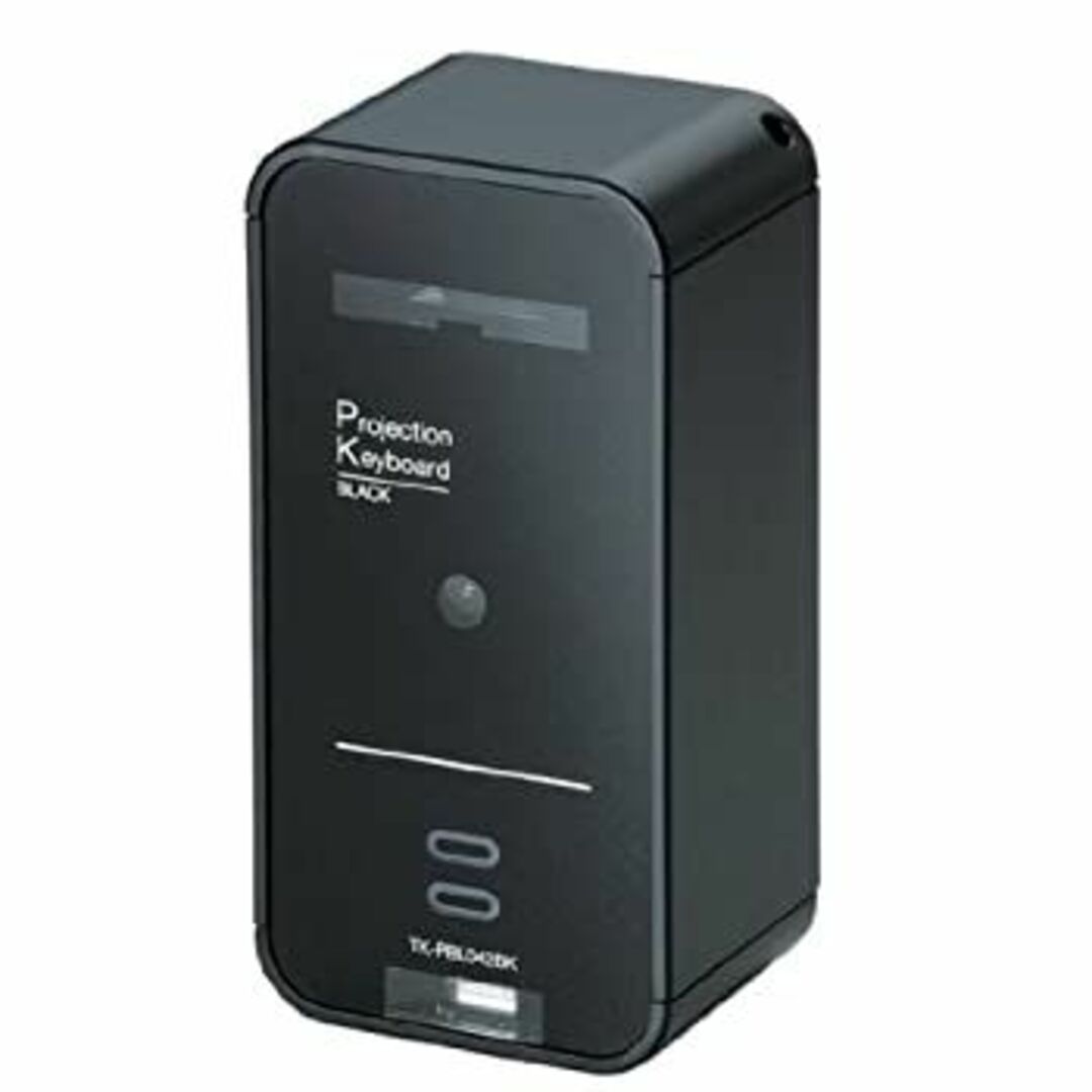 ELECOM 投映型Bluetoothプロジェクションキーボード iPhone/iPad/iPod touch対応 ブラック TK-PBL042BK スマホ/家電/カメラのPC/タブレット(PC周辺機器)の商品写真