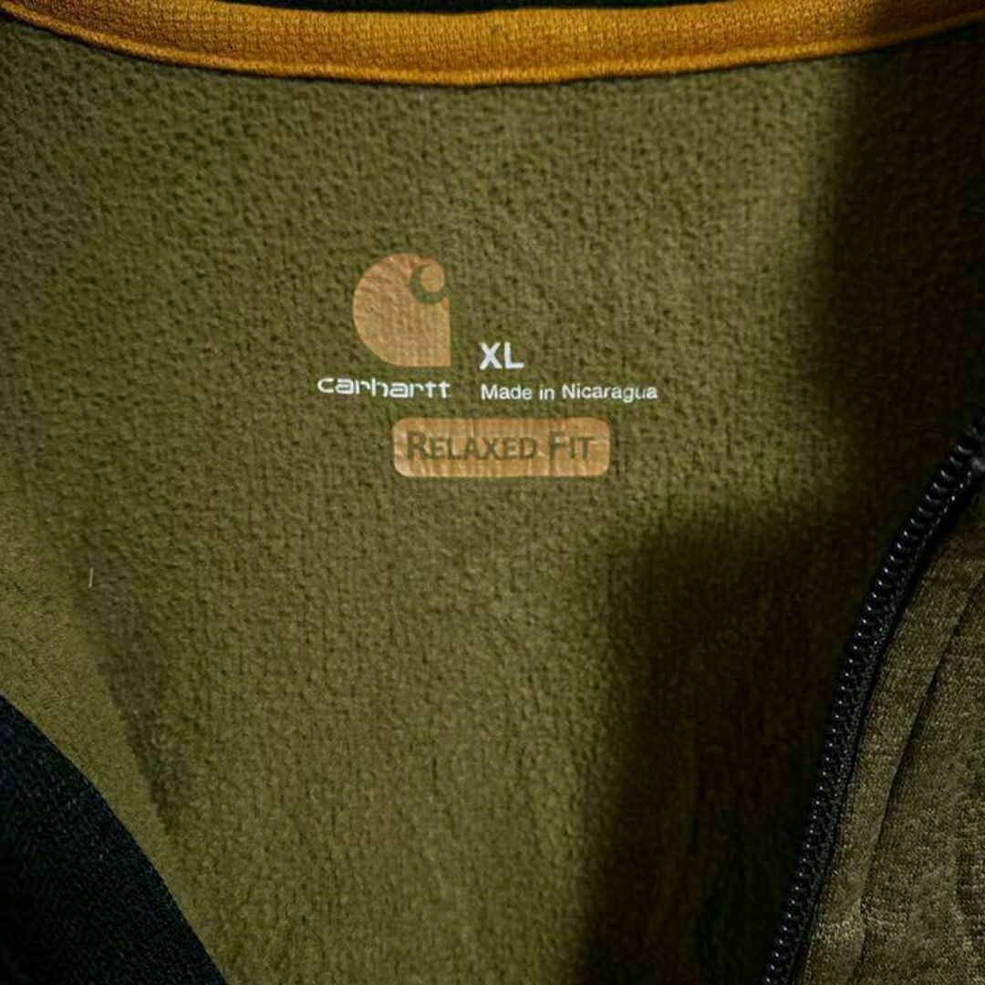 carhartt - カーハート メンズ ハーフジップ トレーナー カーキ carhartt - カーハート メンズ ハーフジップ トレーナー カーキ