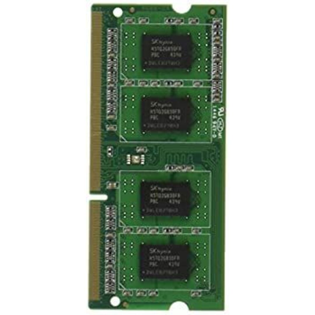 アドテック DOS/V用 DDR3-1600/PC3-12800 SO-DIMM 2GB 省電力モデル ADS12800N-H2G スマホ/家電/カメラのPC/タブレット(PCパーツ)の商品写真