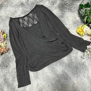 【DREA my MINX】レースカシュクール　カットソー　(M)(Tシャツ(長袖/七分))