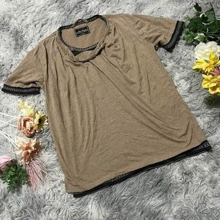 ブレス(BRTHBREATH)の【Brth Breath】ドッキングシャツ　カットソー　Tシャツ　(L)(Tシャツ/カットソー(半袖/袖なし))