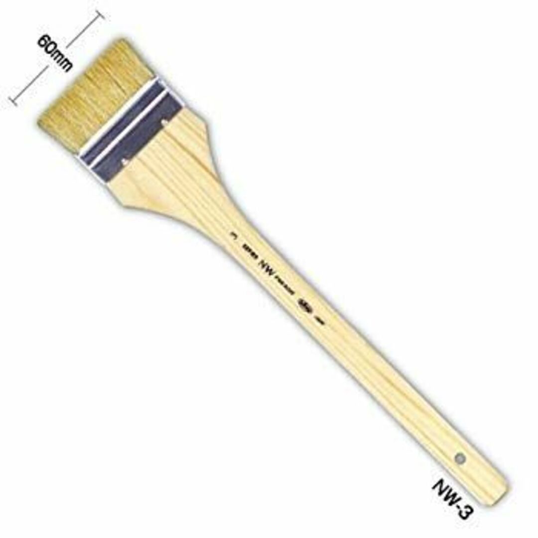 ホルベイン 油彩 軟毛刷毛 フラット 平 3号 NW-3 101183 i8my1cf エンタメ/ホビーのアート用品(絵筆)の商品写真