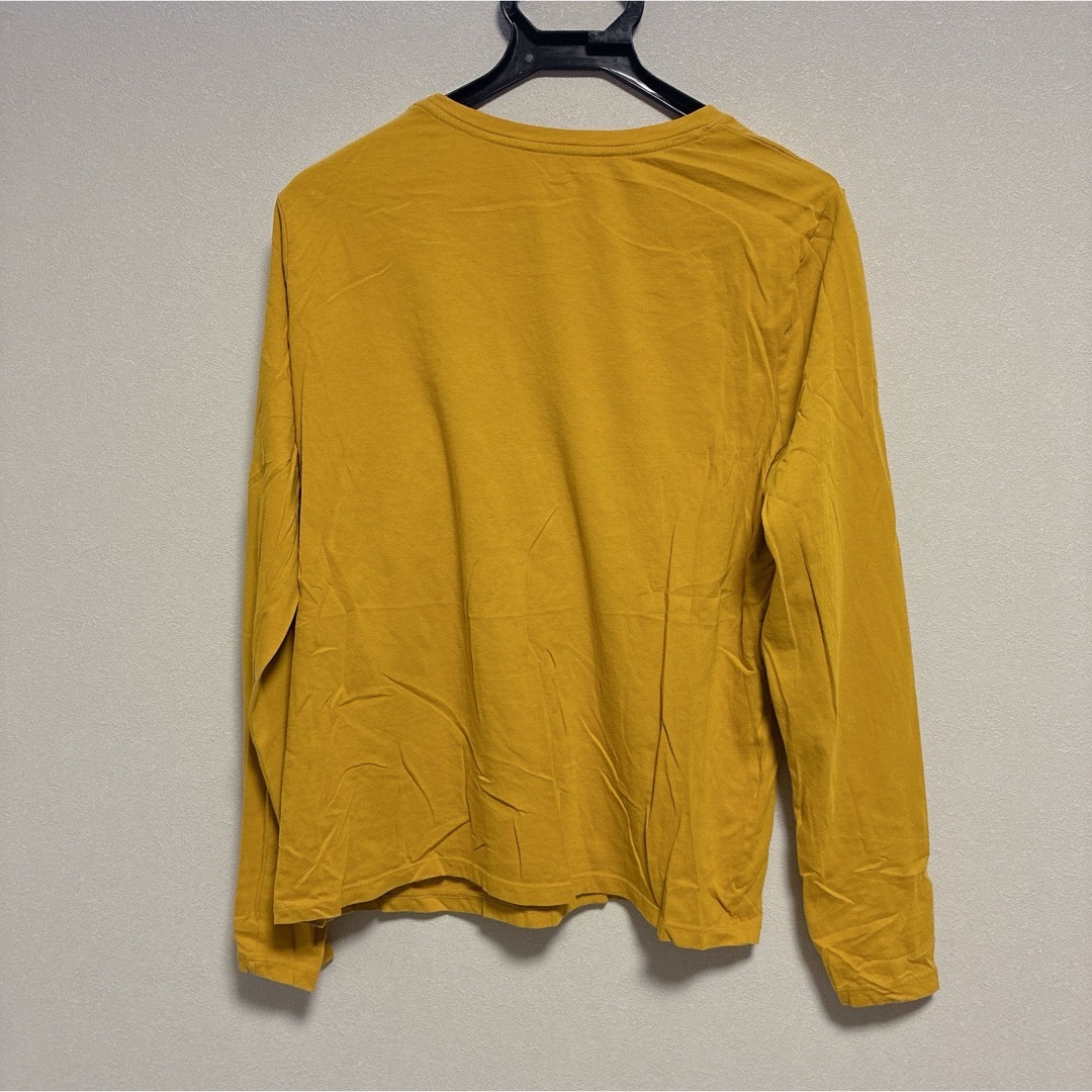 【XL】TIME AND TRU マスタード長袖　Tシャツ  トップス秋冬春 レディースのトップス(Tシャツ(長袖/七分))の商品写真