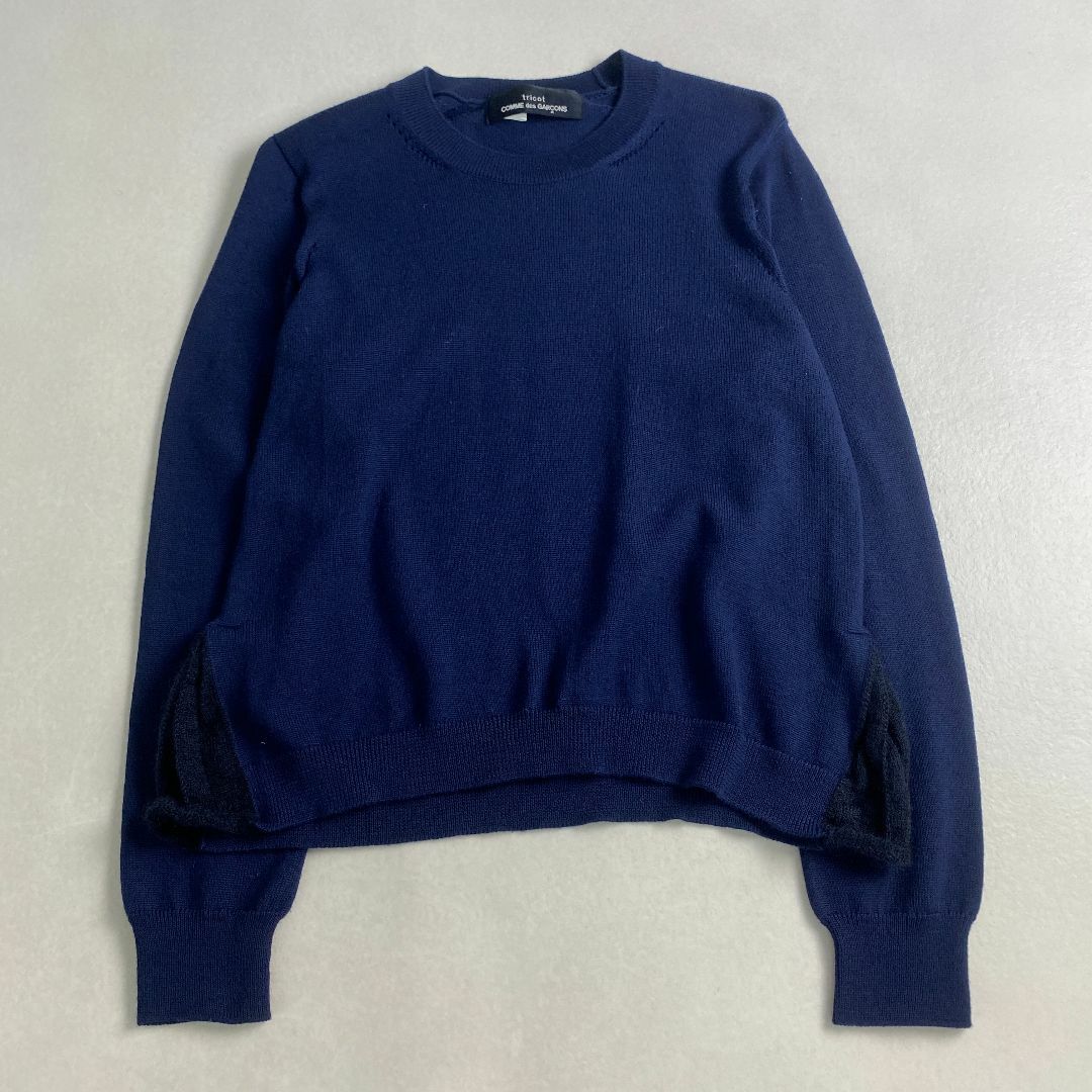 tricot COMME des GARCONS - 美品　トリココムデギャルソン　ニット　スプリングセーター　スリット調整　希少