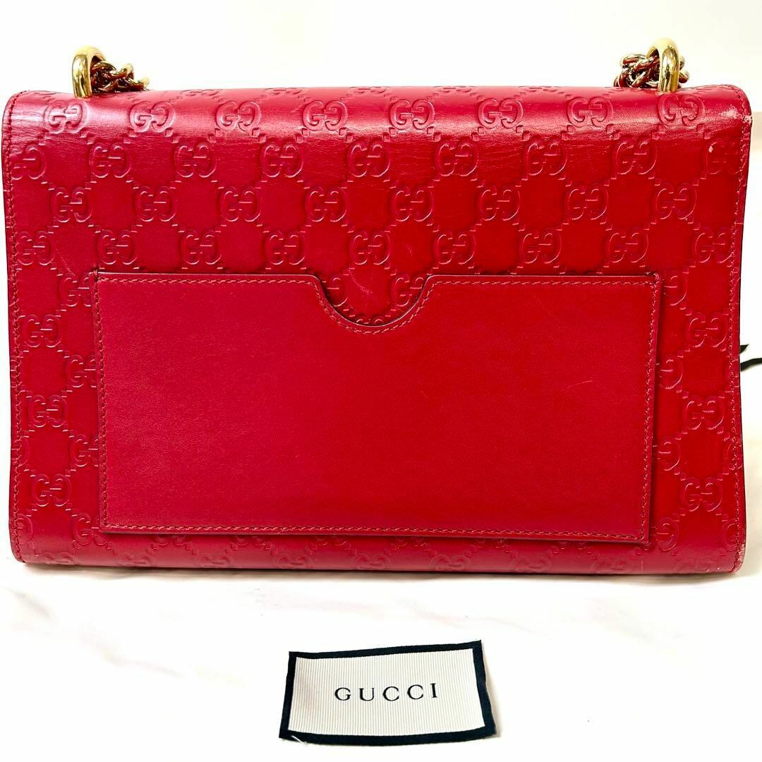 GUCCI - 希少ビックサイズ グッチ パドロック シマ レザー GUCCI - 希少ビックサイズ グッチ パドロック シマ レザー
