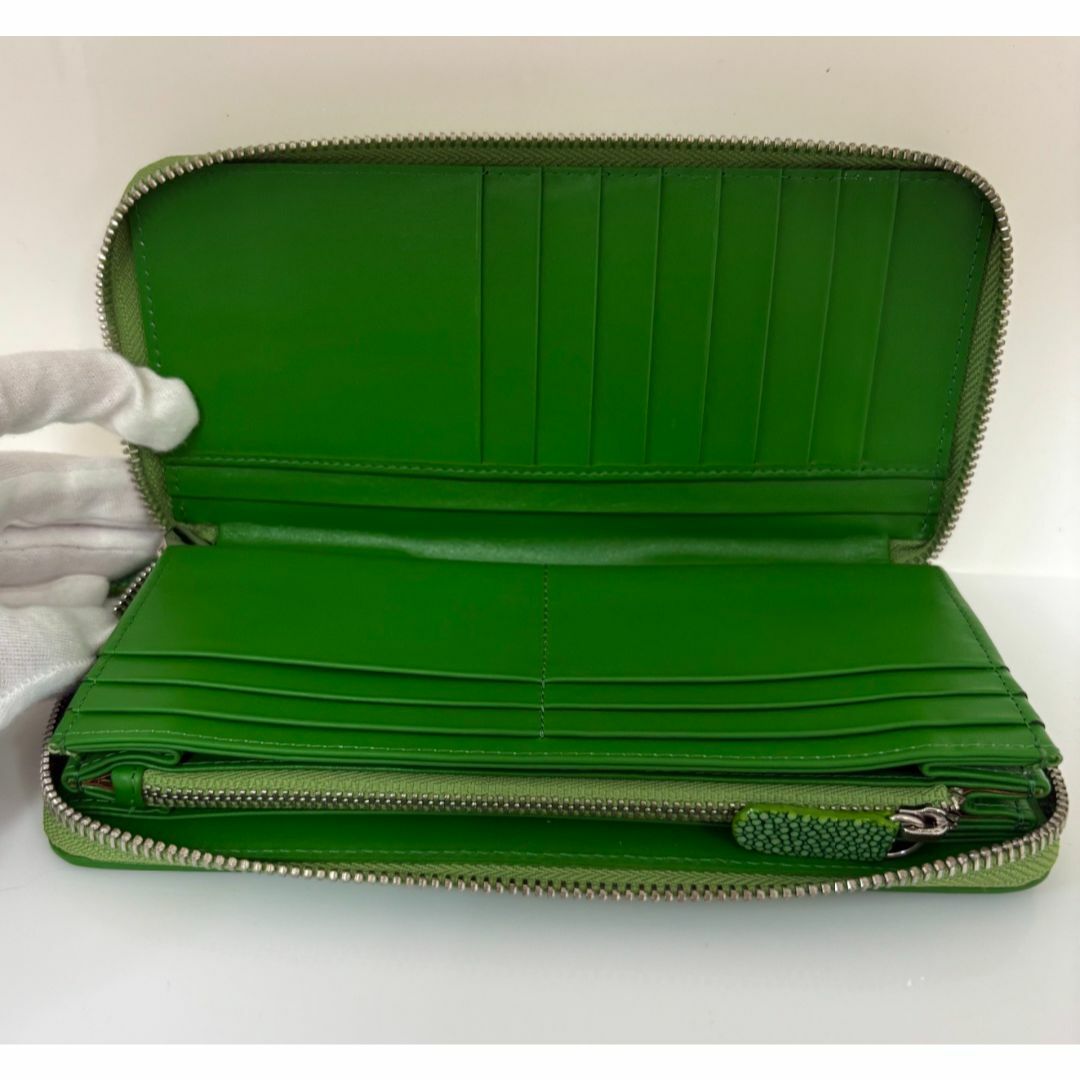 新品 スティングレー 長財布 タイ産 ポリッシュ加工 ウォレット 新品 スティングレー 長財布 タイ産 ポリッシュ加工 ウォレット