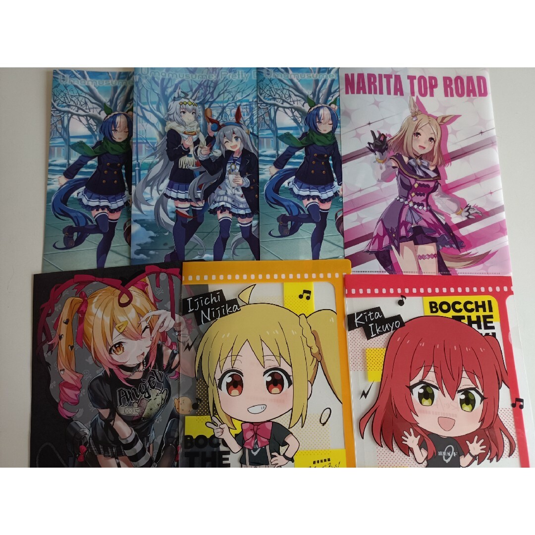 ぼっちざろっく ウマ娘 P丸様 クリアファイルセット エンタメ/ホビーのアニメグッズ(クリアファイル)の商品写真