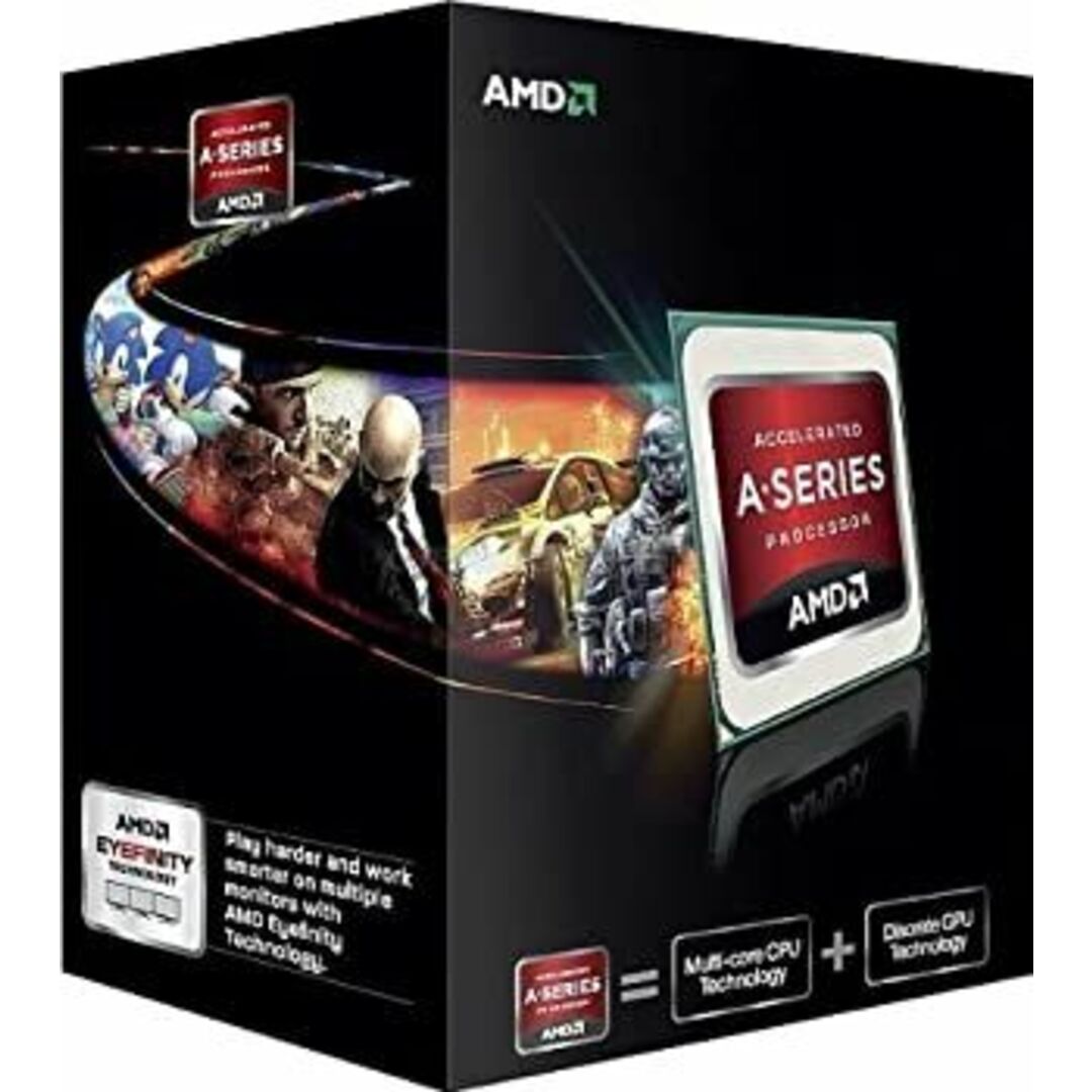 AMD A-Series A10 5800K Black Edition ソケットFM2 TDP 100W 3.8GHz×4 GPU HD7660D AD580KWOHJBOX スマホ/家電/カメラのPC/タブレット(PCパーツ)の商品写真