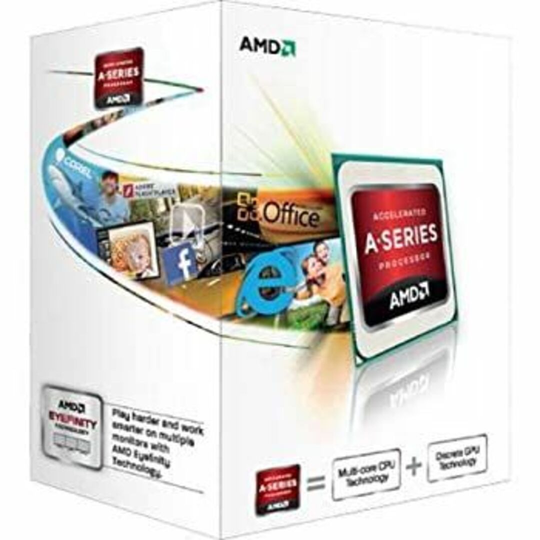 AMD A-Series A4 5300 ソケットFM2 TDP 65W 3.4GHz×2 GPU HD7480D AD5300OKHJBOX スマホ/家電/カメラのPC/タブレット(PCパーツ)の商品写真