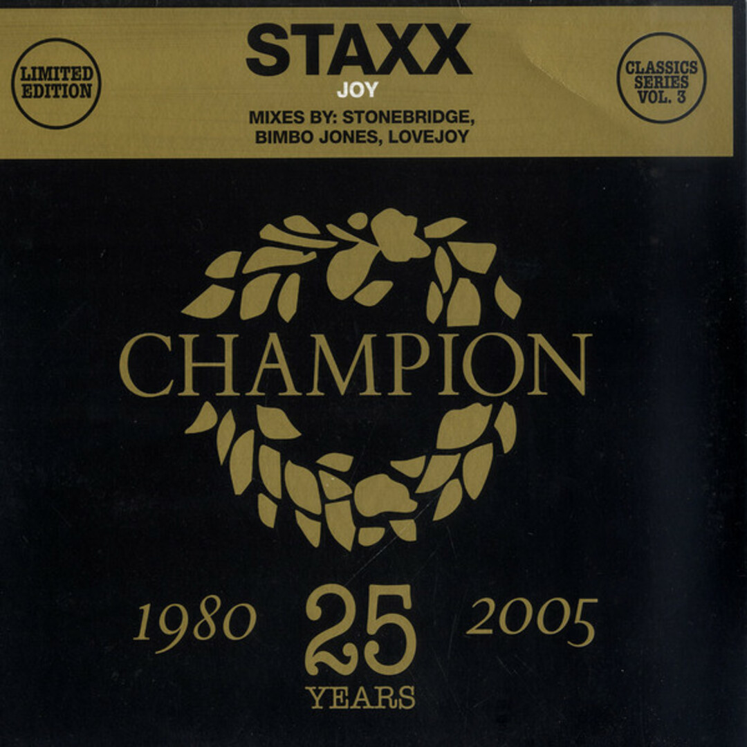 英12” Staxx Joy CHAMPC1203 Champion /00250 エンタメ/ホビーのエンタメ その他(その他)の商品写真