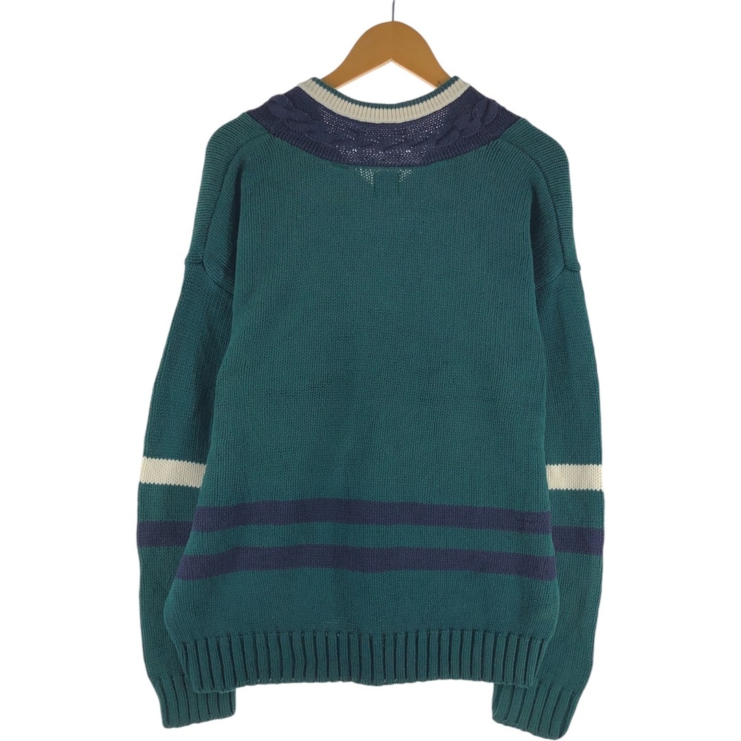 (古着)90s old gap vネックコットンニット 無地セーター GAP - 古着 90年代 ギャップ GAP オールドギャップ Vネック