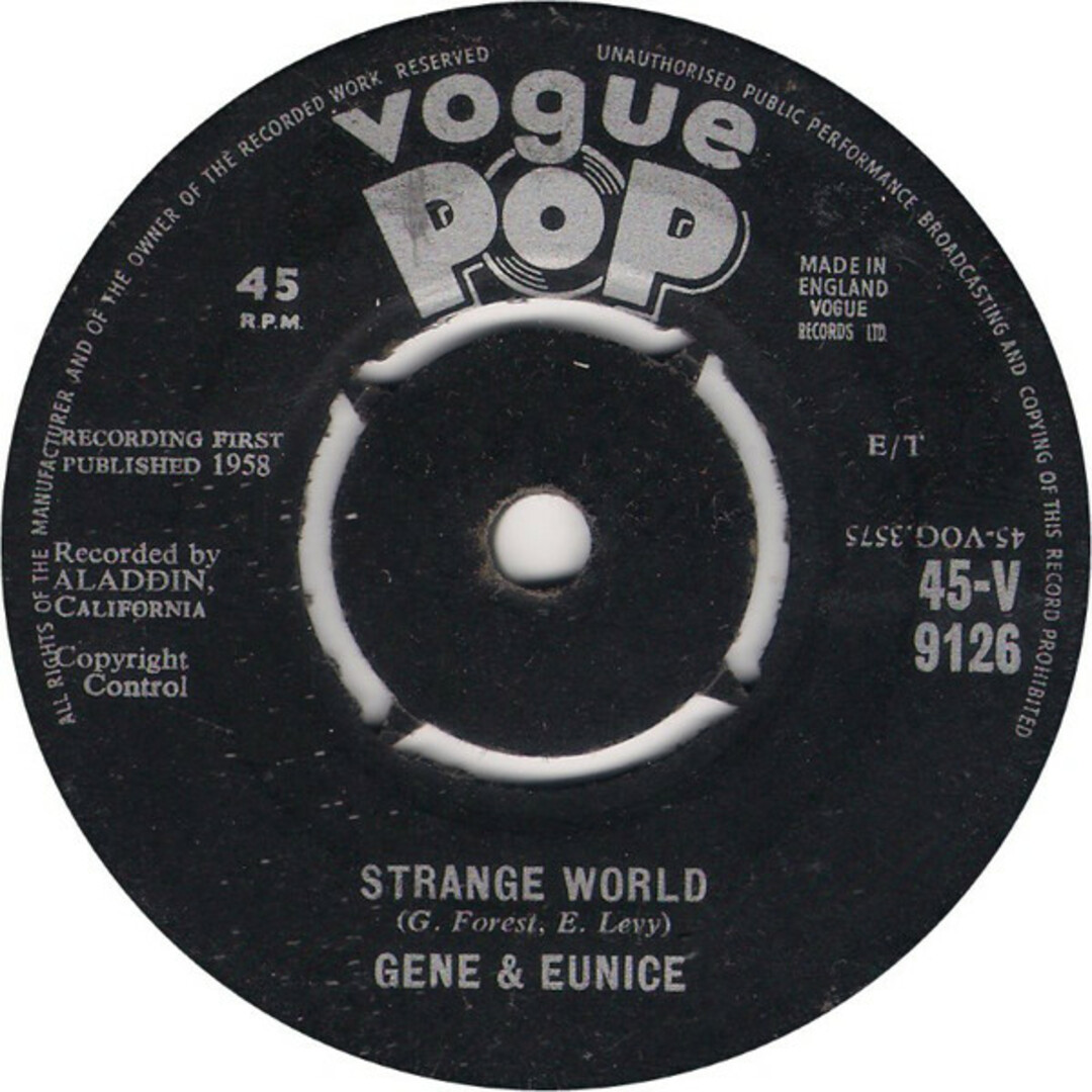 英7" Gene & Eunice Strange World / The Vow 45V9126 Vogue Pop /00080 エンタメ/ホビーのエンタメ その他(その他)の商品写真