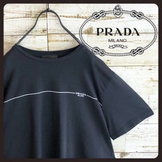 PRADA - ☆ PRADA プラダ Tシャツ ティーシャツ ネイビー S ユニ PRADA - ☆ PRADA プラダ Tシャツ ティーシャツ ネイビー S ユニ