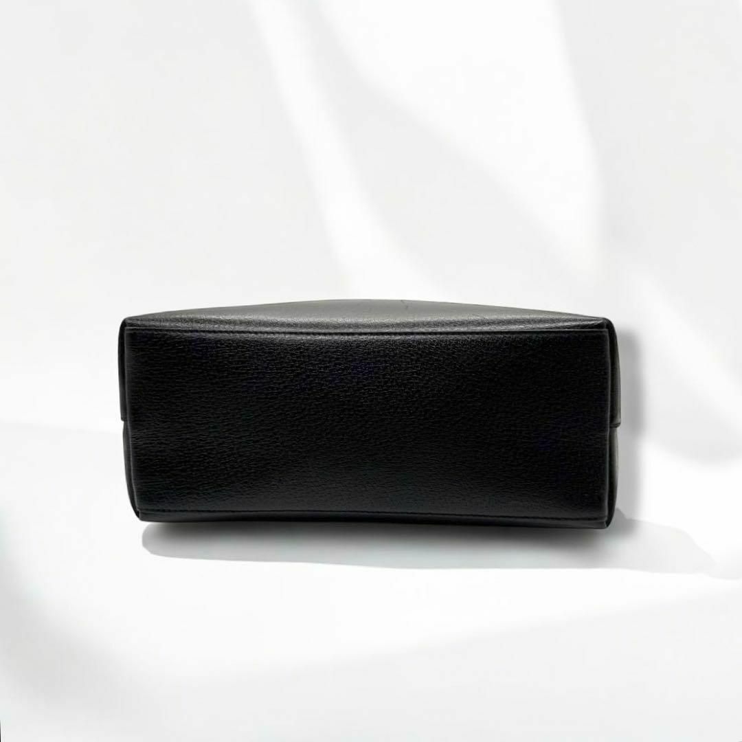GUCCI - グッチ ショルダーバッグ バンブー ブラック レザー GUCCI - グッチ ショルダーバッグ バンブー ブラック レザー