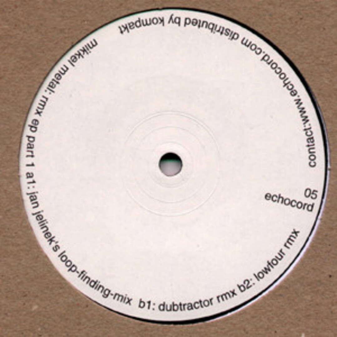 デンマーク12” Mikkel Metal Rmx EP Part 1 ECHOCORD05 Echocord /00250 エンタメ/ホビーのエンタメ その他(その他)の商品写真