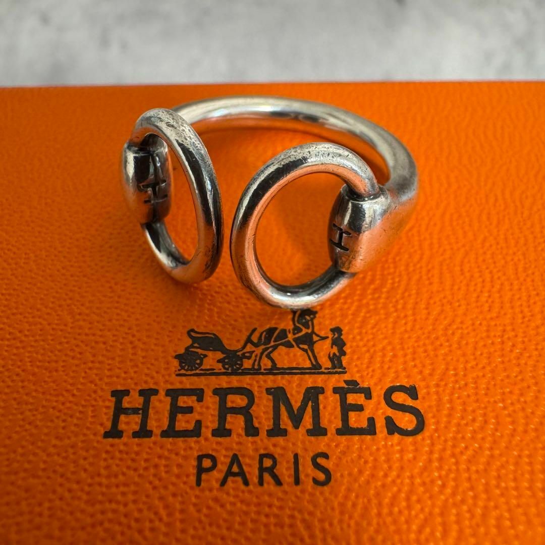 HERMES - HERMES エルメス ナウシカリング シルバー925 SV925 HERMES - HERMES エルメス ナウシカリング シルバー925 SV925