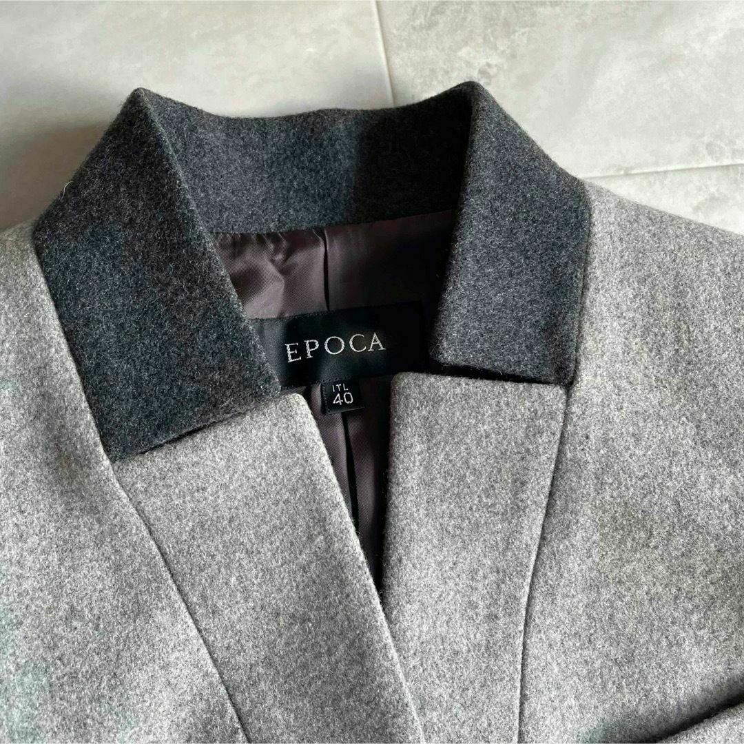 EPOCA - EPOCA エポカ ウールコート サイズ40 グレーの通販 by EPOCA - EPOCA エポカ ウールコート サイズ40 グレーの通販 by